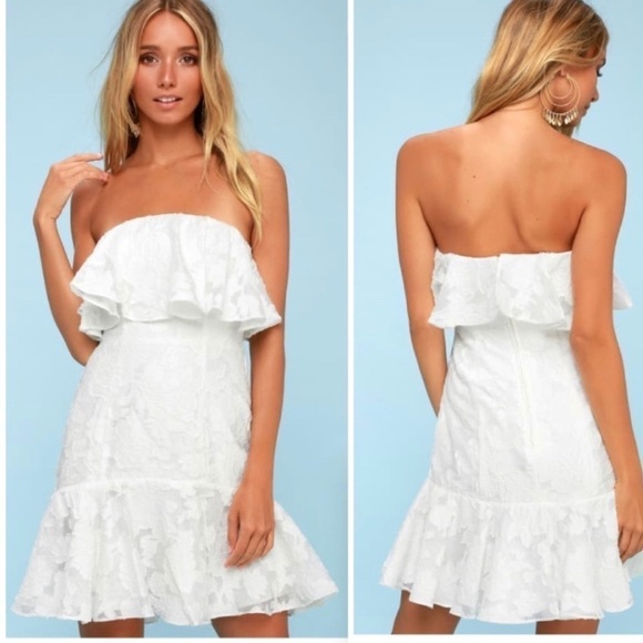 Keepsake the Label Dress NWT Radar Floral Mini Dress in Ivory M New - Picture 3 of 11